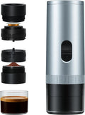 Portable Coffee Maker Electric Espresso Machine, 20 Bar Coffee Espresso Maker for Travel Self-Heating, Battery Powered with USB-C, 7800mAh, 2-IN-1 for Ground Coffee & NS Capsule, for Hiking, Office,RV
