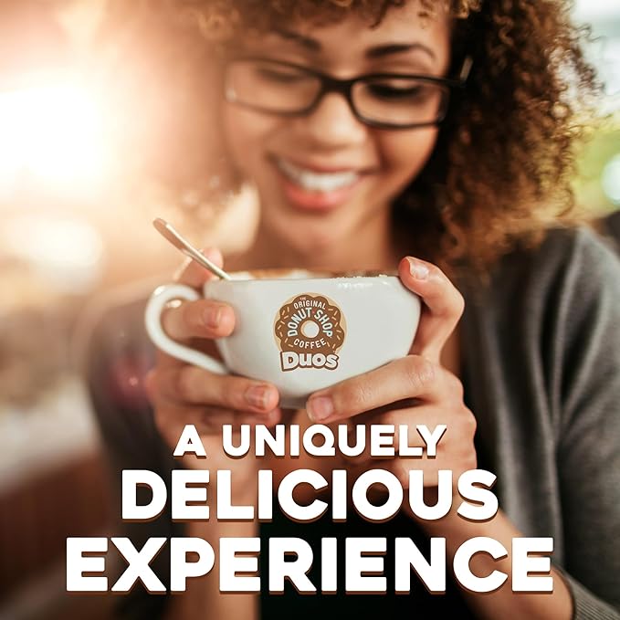 The Original Donut Shop Duos Coconut + Mocha Coffee,Keurig Single Serve K-Cup Pods,Medium Roast Coffee,(Pack of 120)