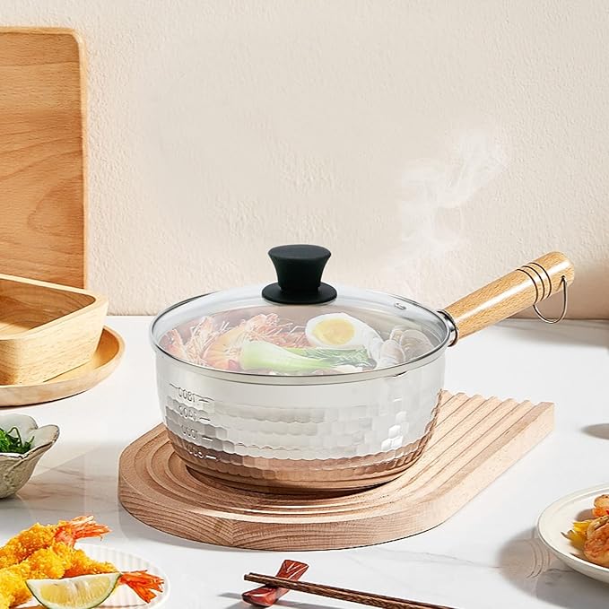 Woogim 9" Tempered Glass Pan Lid with Steam Vent, Thickened to 4mm and Dishwasher Safe and Oven up to 480℉, Universal Lid Fit for Cast Iron Skillets, Frying Saute Pan, Cooking Pot