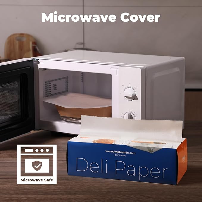 Fit Meal Prep [1000 Pack] 12 x 10.75" Wax Paper Sheets for Food, Interfolded Precut Deli Paper, Pop Up Grease-Proof Sandwich Paper Wraps, Waterproof for Lunch, Food Basket, Microwave Cover, BBQ