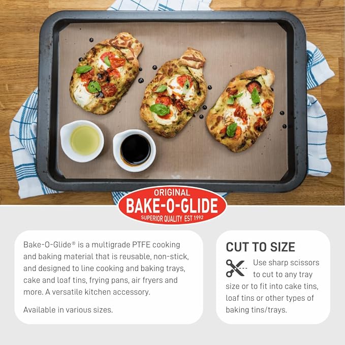 Bake-O-Glide STD0330 Non Stick Reusable Cooking/Baking Liner,Brown,1m x 330mm