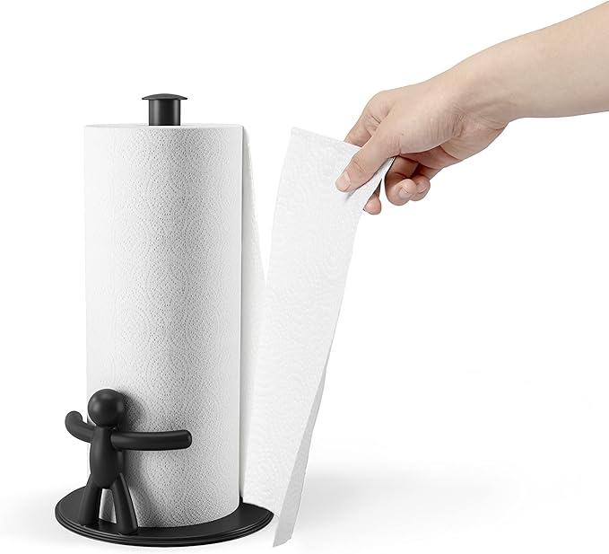 Umbra Buddy Countertop Paper Towel Holder, Black