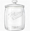 Folinstall Cookie Jar, 1/2 Gallon Glass Storage Containers with Airtight Lids, Wide Mouth Food Jars & Canisters for Kitchen, Pantry, Apothecary, Flour, Sugar, Sourdough Starter, Dog Treat, Half Gallon