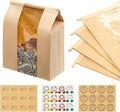 240 Pack Large Kraft Paper Bread Loaf Bag with Tin Tie Tab Lock ，for Homemade Bread Loaf Bags 14" x 8.3" x 3.5"，Sourdough Bread Bags with Clear Front Window for Baked Food Packaging Storage. (240) | 240 Pack Bread Bags, Clear Front Window, Tin Tie Tab ...
