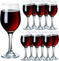 SUNNOW Vastto 10 Ounce Classic Crystal Wine Glass,for Home Dinning, Bar and Party,Set of 12