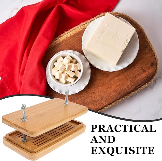 VANZACK Home Tofu Maker Tofu Press Mold with 3-layer Drip Tray 26x15cm for Kitchen Use Bean Curd Press