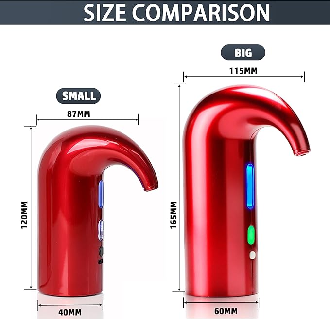 Electric Wine Aerator Dispenser Electric Smart Decanter with USB Rechargeable,Electric Wine Decanter and Wine Dispenser Pourer,Wine Gift for Mom Wife
