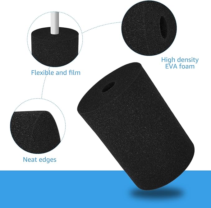 12Pcs Cup Turner Foam Tumbler Foam Insert for Tumblers Crafting 10oz-40oz Tumbler Turner Foam for 3/4 Inch PVC Pipe