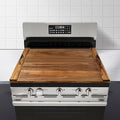 Noodle Board Stove Cover with Handles for Electric, Gas Stove Top (Acacia Wood)