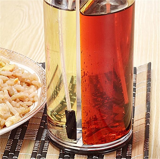 Oil Dispenser for Kitchen, 2pcs Adjustable Oil and Vinegar Spray Bottle Suitable for Air Fryer Salad Dressing, Barbecue Dispenser Bottle for Cooking