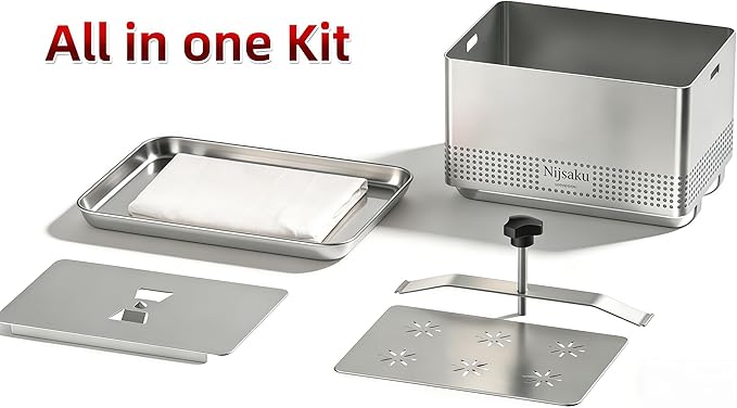Tofu Press Stainless Steel Tofu Press & Paneer Maker - Cheese Press for Homemade Tofu, Paneer, Vegan Cheese - Heavy Duty Easy-to-Use Kitchen Tool with Adjustable Pressure BPA Free (Dishwasher Safe)