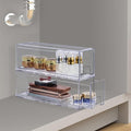 Sorbus Small Clear Stackable Drawers, Plastic Storage with Handles - Craft, Clothes, Medicine, Makeup, Closet, Art Supply, Bathroom, Shoe, Toy Organizer (2 Pack Wide)