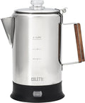 COLETTI Bozeman Electric Percolator — Percolator Coffee Pot, Coffee Percolator Electric – [9 cup, Stainless Steel]