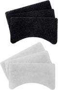 OVENTE 1.5 Liter Electric Deep Fryer FDM1501BR Charcoal and Oil Vapor Replacement Filter Set Pack of 3, White and Black ACPFDM1503