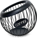 AIYICIII Coffee Pod Holder,K Cup Holders for Counter,Coffee Bar Accessories & Decor,Large Capacity Keurig K-cup Organizer, Nespresso Vertuo Station Organizer,Metal Pods Storage (Black)