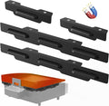Wind Guards for Blackstone 17“ Griddle Accessories Fit for Blackstone Griddle Grill, MeWeBlue 5019 Magnetic Stainless Steel Wind Screens Protect Flame Hold Heat, Compatible with Hood, Black