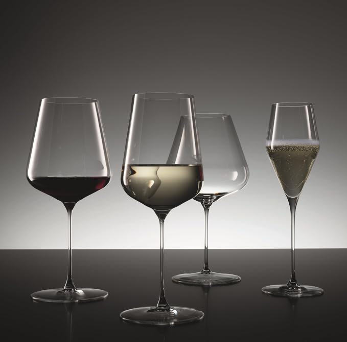 Spiegelau Definition Crystal Universal Wine Glasses for Red and White Wines, Durable Drinking Glasses for Housewarming, Birthday Party, Wedding Gifts, Home Bar, Elegant Glassware, 19 oz, Set of 2