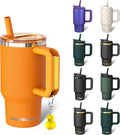 Frost Buddy Thicc Buddy - 16 oz Stainless Steel Vacuum Insulated Tumbler with Lid and Straw for Water - Travel Mug Cupholder Friendly - Gifts for Women Men Him Her (Rocky Top)