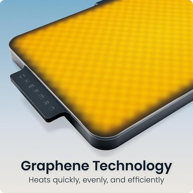 Chefman Everything Warmer Expansion Tray, 10” x 16” Electric Warming Tray, Requires Primary Panel for Use (Sold Separately), One Secondary Panel Included