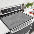 LOPNUR Electric Stove Cover for Stove Top, 27.8"x20" Silicone Stove Mat for Glass Top Stove Cover, Heat Resistant Induction Cooktop Protector, Non-Slip Kitchen Glass Cooktop Protector, Grey