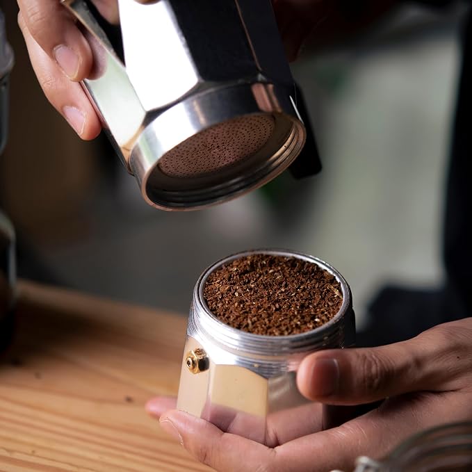 Fino Stovetop Espresso Coffee Maker, Brews up to 3 Servings