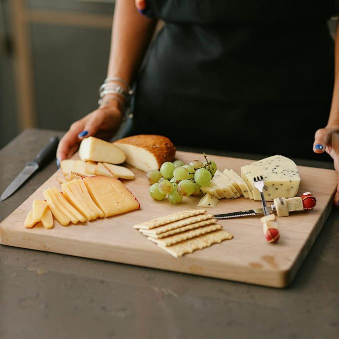 Pennsylvania Woodworks Walnut Wood Cutting Board with Juice Well, 17 x 14 inches, Made with premium US Walnut wood in the USA