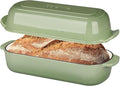 EDGING CASTING Enameled Cast Iron Loaf Pan with Lid, Bread pan, Dutch Oven Bread pan for Homemade Sourdough Bread Baking, 12.5x5.5 inch, 5qt, Pistachio Green