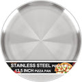 AWTBDP 13½ Inch Pizza Pan for Oven, Non-Stick Large Round Stainless Steel Pizza Pans, Durable Non-Toxic Pizza Tray for Cookie Pizza Pie Cake, Easy Clean & Dishwasher Safe