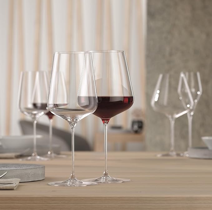 Spiegelau Definition Crystal Universal Wine Glasses for Red and White Wines, Durable Drinking Glasses for Housewarming, Birthday Party, Wedding Gifts, Home Bar, Elegant Glassware, 19 oz, Set of 2