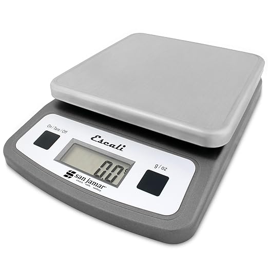 San Jamar SCDG2LP Low-Profile Digital Food/Kitchen Scale, 2lb Capacity