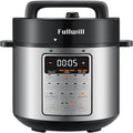 Fullwill 6qt Electric Pressure Cooker, 9-in-1 Versatile Kitchen Appliance Slow Cooker, Rice Cooker, Yogurt Maker, Cake Maker, Sauté Pan, Steamer, Food Warmer and Soup Maker