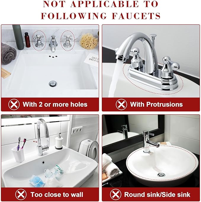 LVJING 33 inch Sink Splash Guard Mat, Sink Faucet Drying Mat, Silicone Faucet Handle Drip Catcher Tray, Longer Silicone Sink Mat for KitchenBathroom, Drip Protector Splash Countertop (Black)