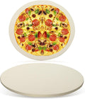 16" Round Pizza Stone, Large Cordierite Bread Baking Stone for Oven, Grill | Safe Circular Cooking Stone for Grill 16 Inch, Ideal for Grilling Baking Several Sizes of Pizzas, Zemibi