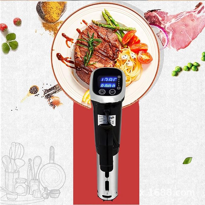 Sous Vide Cooker Immersion Circulator IPX7 Waterproof, 1800 Watts Vacuum Food Cooker, LCD Digital Display(US Plug, 110V)