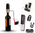 Sip and Shimmer Modern Wine Gift Set, includes Wine Aerator, Wine Opener, Foil Cutter, and a Stand; Great as a Christmas Gift for a wine lover