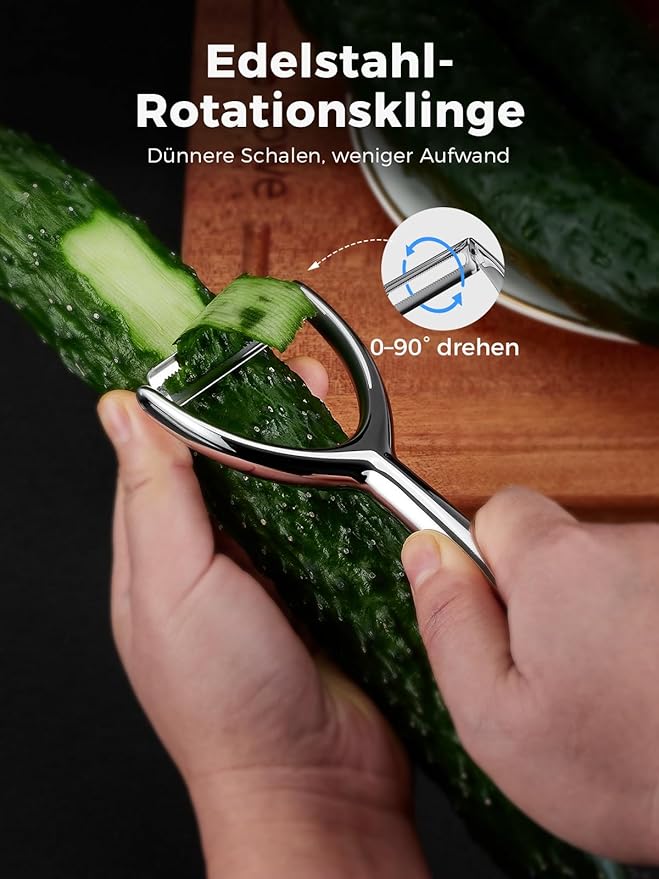 Y Vegetable Peeler, Ultra Sharp Stainless Steel Potato Peeler for Fruits and Vegetables, Serrated Blade Kitchen Peeler with Ergonomic Non-Slip Handle
