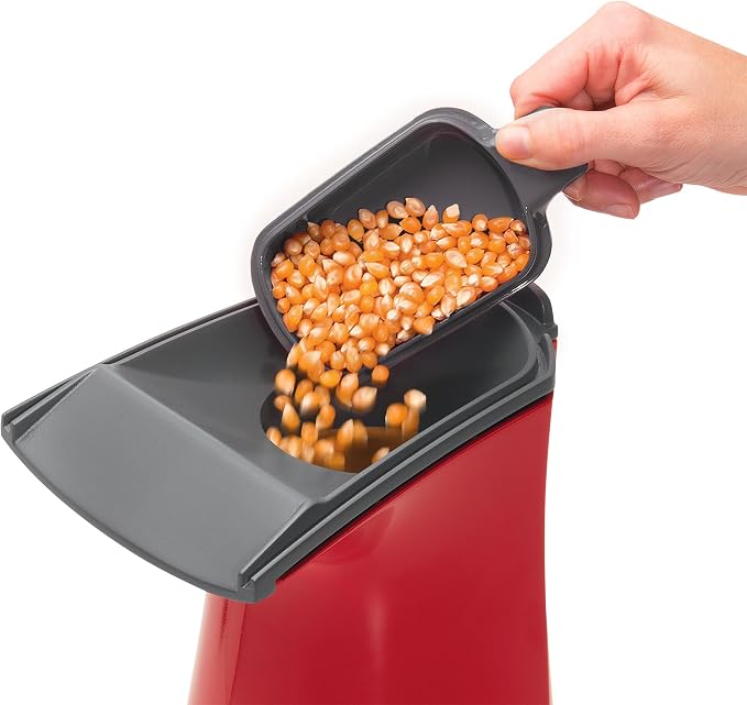 Presto 04863 Poplite Hot Air Popcorn Popper - Built-In Measuring Cup + Melts Butter,Easy to Clean,Built-In Cord Wrap,18 Cups,Red,(Pack of 2)