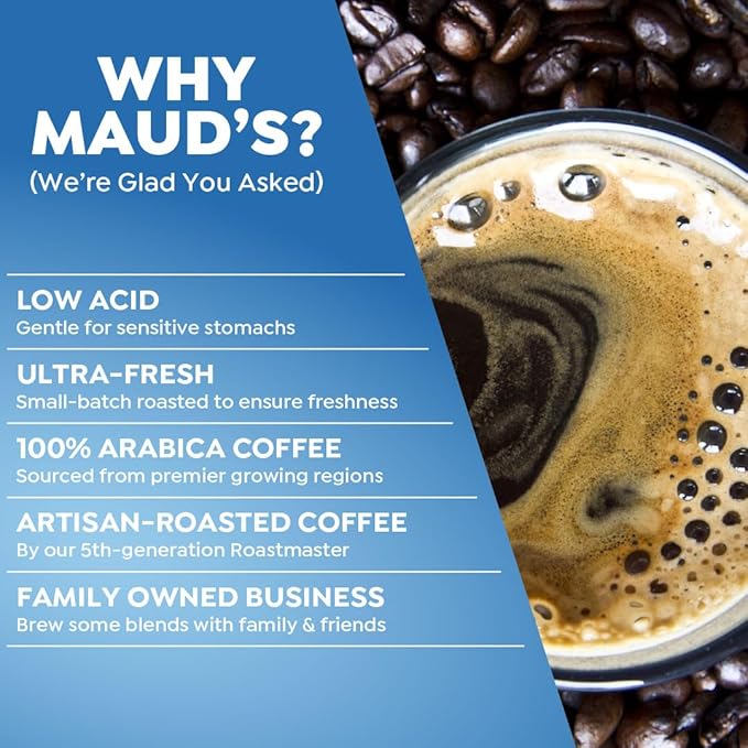 Maud's French Vanilla Coffee Pods, 100 ct, Medium Roast Coffee in Single Serve Pods – 100% Arabica Coffee, Compatible with Keurig K Cups Maker