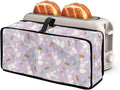 Easter Happy Bunny Toaster Cover Decor, Dust-proof 2 Slice Toaster Cover with Top Handle Small Appliance Covers Machine Washable Kitchen Appliance Covers for Modern Home