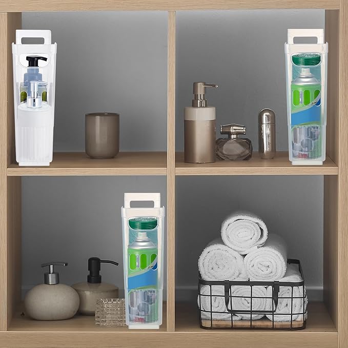 Qunclay 6 Plastic Freezer Organizer Bins with Wheel Set Clear Tall Narrow Kitchen Pantry Organizer Snack Storage Containers for Office Refrigerator(10 x 13.3 x 3.5 Inches)