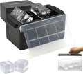 Bangp Crystal Clear Ice Cube Maker,8 Large 2" Square Pure Ice Cubes for Cocktails,Bourbon & Drinks,Clear Ice Cube Mold with Reusable Ice Storage Bag,Whiskey Gifts for Men