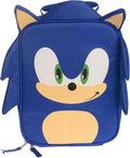 AI ACCESSORY INNOVATIONS Sonic The Hedgehog Insulated Lunch Box, Mini Gaming Cooler with 3D Features and Top Padded Handle