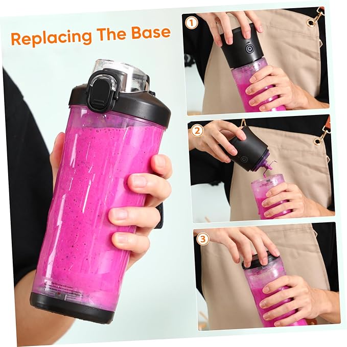 ULTECHNOVO Juicer Compact Fruit Mixer with Flap Top Design for Quick Juicing for Travel Gym Office and Home Use Lightweight and Easy to Operate