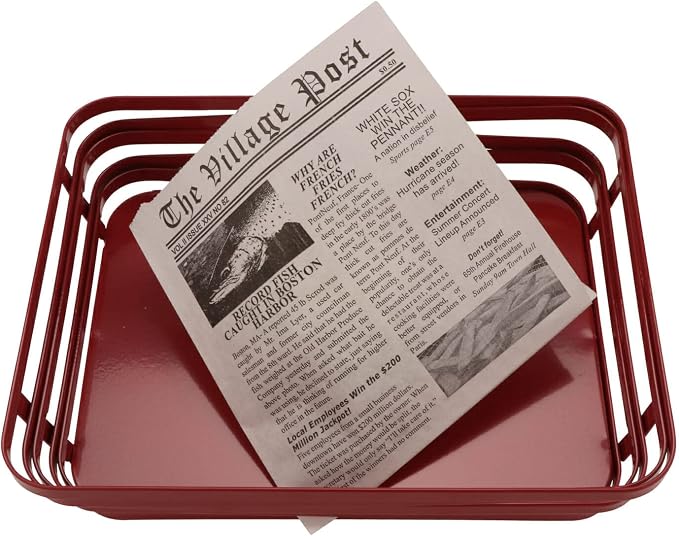 G.E.T. 4-T3020 White Newspaper Theme Cone Basket Liner / Deli Wrap Paper Paper Food-Safe Tissue Liners Collection (Pack of 2000)