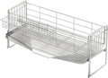 Yoshikawa 1306108 Dish Drainer Rack, Drainer, High, Width 5.9 x Depth 18.5 inches (15 x 47 cm), for 3-4 People, Made in Japan, Tableware, Sink Side, Wider Width