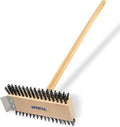 SPARTA 4002600 Stainless Steel Grill Brush, Grill Scraper With Long Handle For Commercial Cleaning, Kitchens, Restaurants, Bathrooms, 30 Inches, Brown