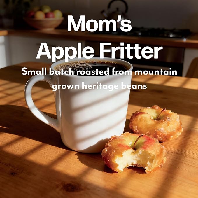 Maud's Apple Fritter Flavored Coffee Pods, 18 ct, Medium Roast Flavored Coffee in Single Serve Pods – 100% Arabica Beans, Compatible with Keurig K Cups Maker