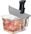 HOMENOTE Sous Vide Container 12 Quart with Collapsible Silicone Lid,Complete Sous Vide Accessories Kit BPA Free,Compatible with Anova and Most Sous Vide Cookers（Comes with Rack）