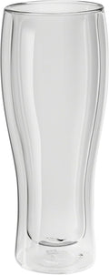 Zwilling 39500-214 Double Wall Glass Beer Tumbler, Set of 2, 14.1 fl oz (410 ml), Heat Resistant, Double Wall Construction, Tumblers