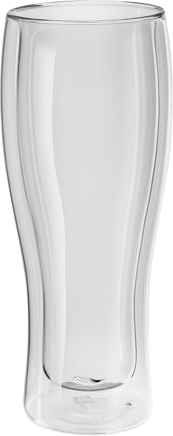 Zwilling 39500-214 Double Wall Glass Beer Tumbler, Set of 2, 14.1 fl oz (410 ml), Heat Resistant, Double Wall Construction, Tumblers